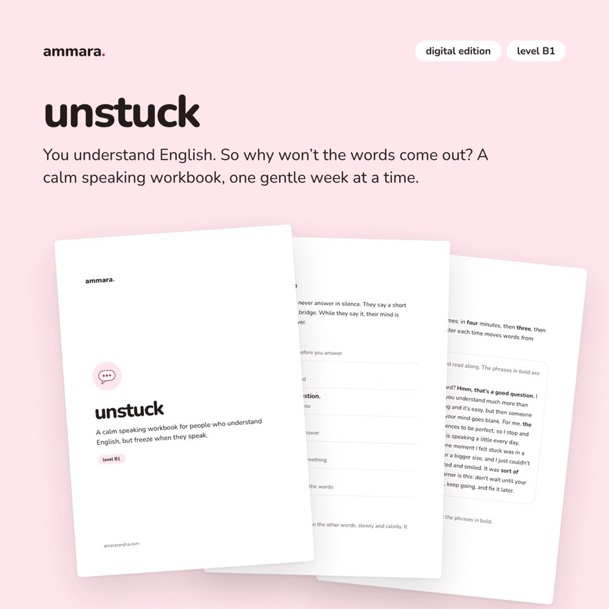 The unstuck workbook, digital edition, level B1