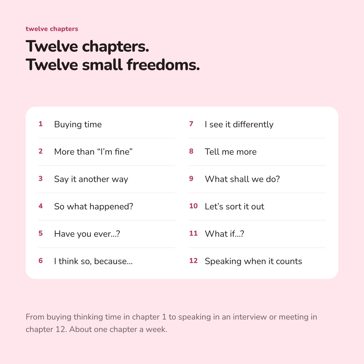 A chapter page from unstuck